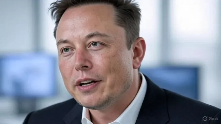 half close-up picture of Elon Musk